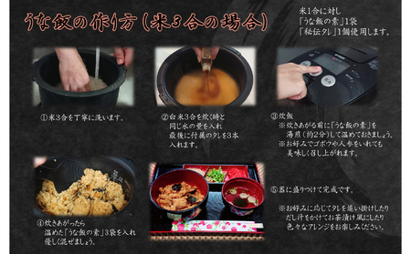 【 土用の丑の日特集 】 1717-1 大人気！鯉家の絶品蒲焼で作る「うな飯の素（10袋）」【国産・手焼き備長炭】 KN040-012-02 魚 鰻