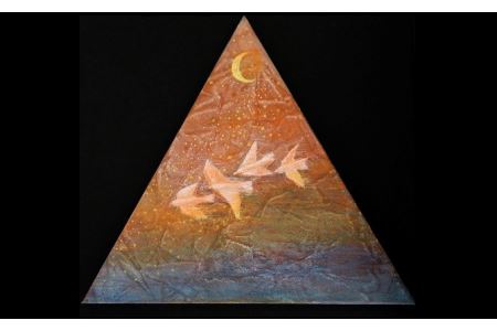 【大切な人に】肖像画　油絵　変形型