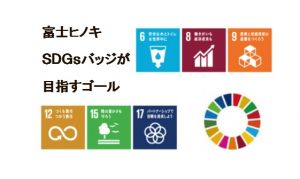 富士ひのき製SDGsバッジ　2個セット(1641)
