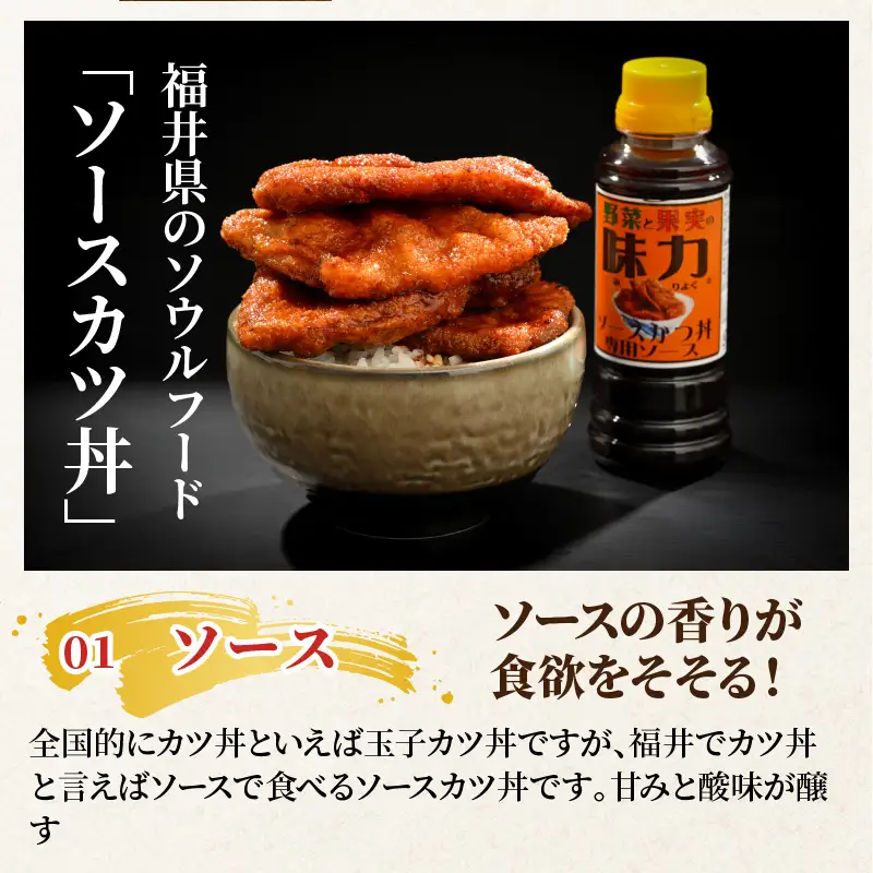 福井のB級グルメ！ソースカツ丼セット 6人前！ 【ご当地グルメ 豚肉 豚ロース ロース肉 にく お家ごはん 夜ご飯 ご飯に合う 冷凍】 [A-12410]