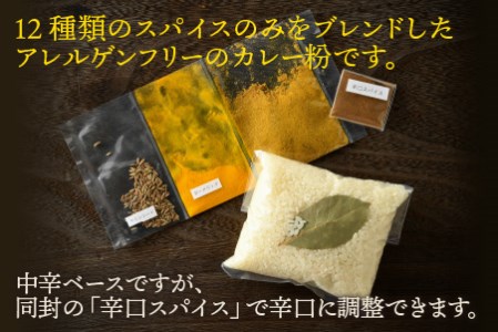 ハーブ講師が作る 教室で人気の炊き込みドライカレー（2食分 × 4箱）お米（無洗米）付き 【アレルゲンフリー】【スパイス スパイスカレー スパイスセット カレーパウダー おうちカレー カレー粉 香辛料 セット 手作り キット ドライカレー 薬膳カレー ギフト】 [A-13014]
