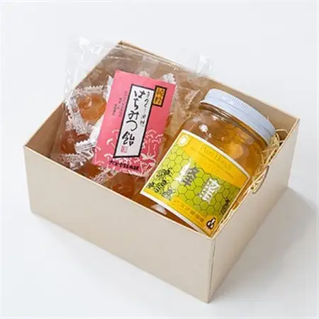 国産蜂蜜セット(れんげ蜜とはちみつキャンディ) はちみつと飴の詰合せ_調味料 はちみつ  ハチミツ 蜂蜜_【1287135】