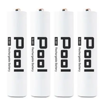 ニッケル水素電池Pool-プールー(単4形充電池4本+4ポート充電器)セット【1212960】