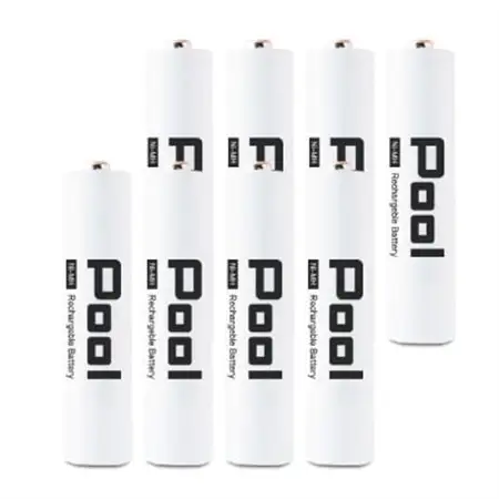 ニッケル水素充電池Pool-プールー(単4形充電池8本+4ポート充電器)セット【1212961】