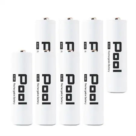ニッケル水素電池Pool-プールー(単3形充電池8本+4ポート充電器)セット【1212963】