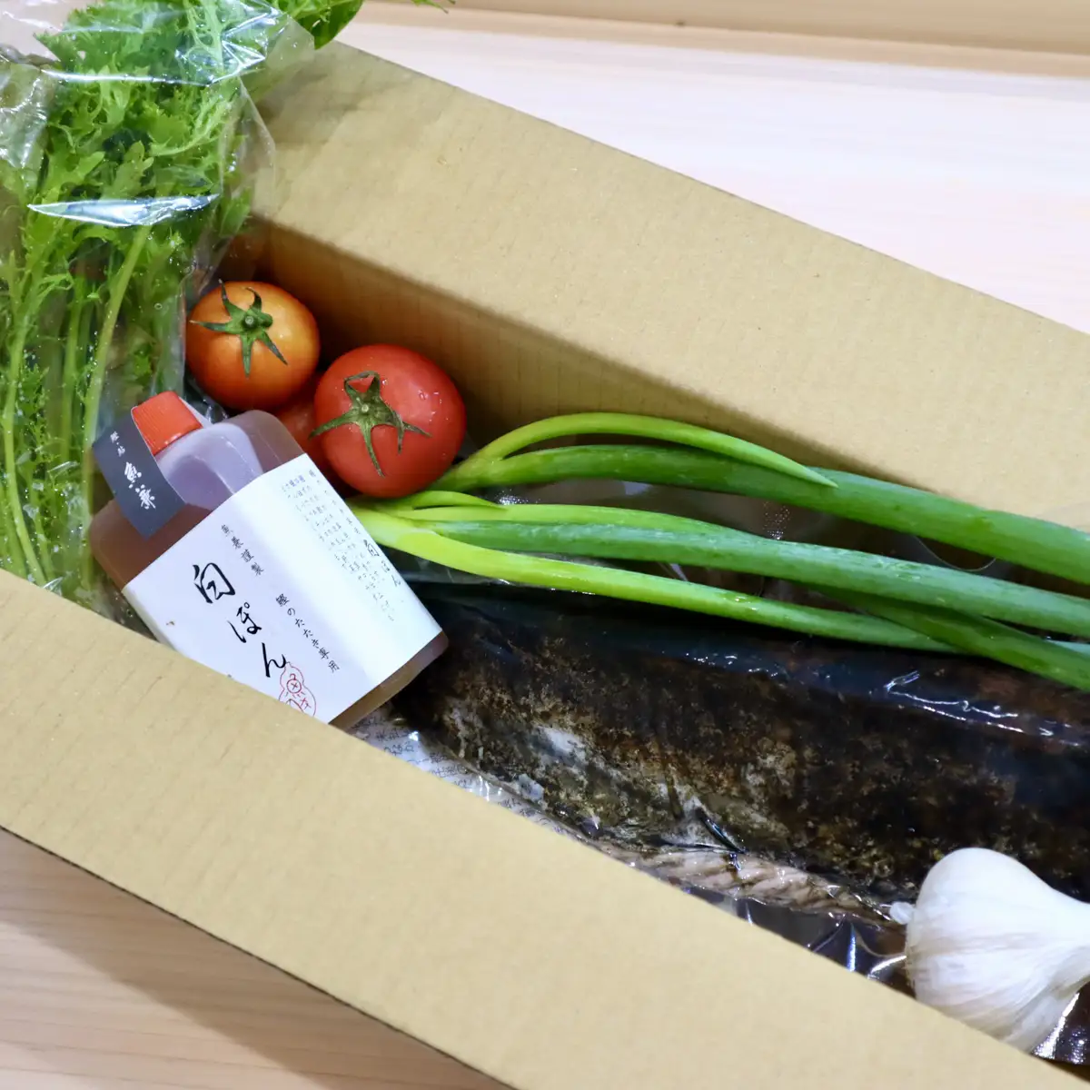 生で直送！かつおのたたきと野菜のセット