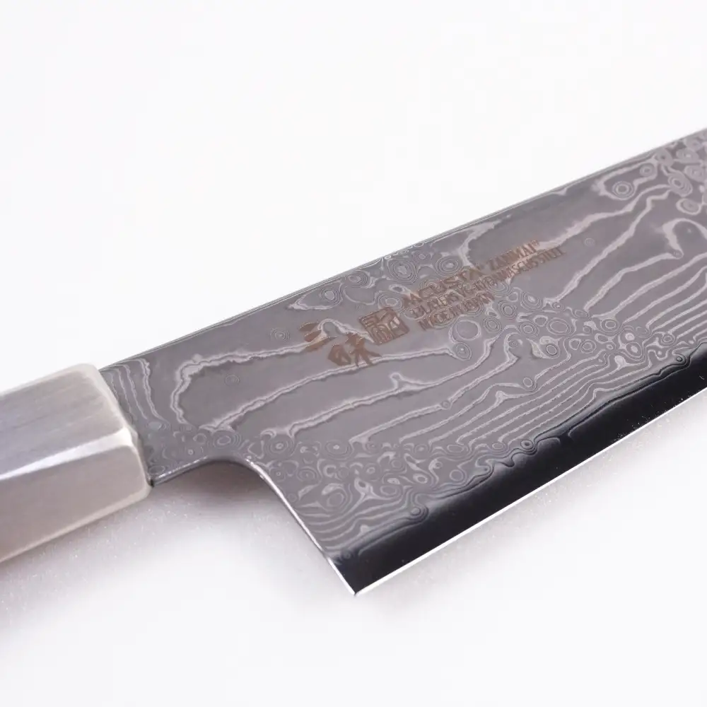 H90-08 三昧 スプラッシュ ダマスカス 三徳包丁 180ｍｍ