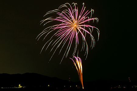 プライベート花火（個人向け打ち上げ花火） 2～4号玉 計75発