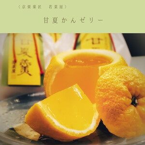 ＜京都栗菓匠 若菜屋＞甘夏羹（あまなつかん） ゼリー 4個入り