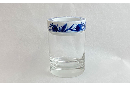 【美濃焼】SaiSui Blue（染果実）【大東亜窯業】【TOKI MINOYAKI返礼品】≪土岐市≫ 鉢 プランター インテリア かわいい おしゃれ 園芸 ガラス 陶磁器 磁器 コンパクト 水耕栽培 観葉植物 ブルー 青 ネイビー 藍色 染付 送料無料 [MAG004]