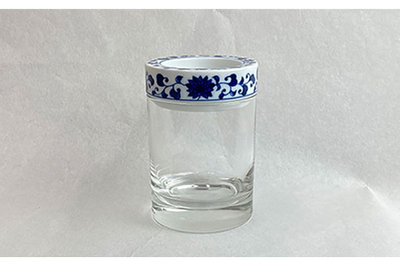 【美濃焼】SaiSui Blue（菊唐草）【大東亜窯業】【TOKI MINOYAKI返礼品】≪土岐市≫ 鉢 プランター インテリア かわいい おしゃれ 園芸 ガラス 陶磁器 磁器 コンパクト 水耕栽培 観葉植物 ブルー 青 ネイビー 藍色 染付 唐草 送料無料 [MAG007]