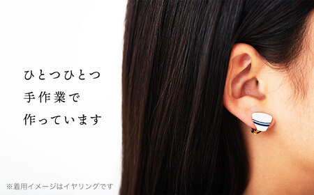 【美濃焼】徳利ピアス 白【山淳製陶所】 アクセサリー ファッション 陶器 ピアス イヤリング 白 ホワイト おしゃれ 面白い ハンドメイド 酒 徳利 とっくり 盃 おちょこ 送料無料 [MAP009]