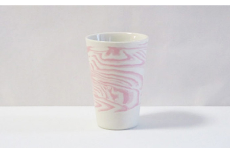 【美濃焼】TOKIの花 桔梗フリーカップ ペアセット【周山窯】食器 コップ ビアカップ ビールグラス お茶 湯呑み マーブル模様 ピンク ブルー 桃色 青色 ペア セット 夫婦 カップル ギフト プレゼント 贈り物 レンジ対応 食洗機対応 送料無料 [MAY001]