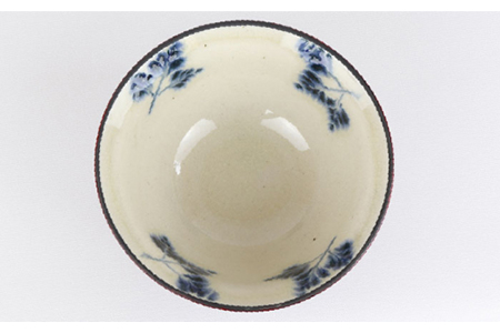 【美濃焼】漆陶 六兵衛茶碗 曙【宗山窯】食器 ご飯茶碗 ボウル 鉢 漆 呉須 染付 工芸品 職人 黒 ブラック 陶器 送料無料 [MBI013]