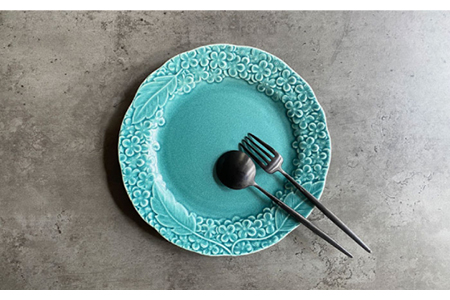 【美濃焼】Ortensia-オルテンシア- プレートL 4枚セット【Felice-フェリーチェ-藤田陶器】食器 パスタ皿 ワンプレート 写真映え おしゃれ [MBX015]