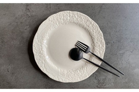 【美濃焼】Ortensia-オルテンシア- マットホワイト プレートL・プレートM・ボウルS 3点セット【Felice-フェリーチェ-藤田陶器】食器 小鉢 茶碗 パスタ皿 ケーキ皿 サラダボウル [MBX021]