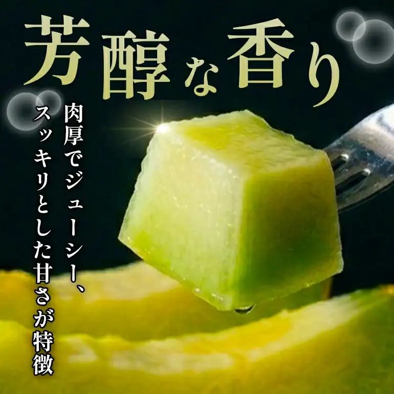 優香メロン 2玉 メロン カエるノ実有機農園  EJ-001