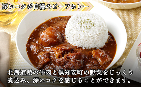 【定期便】毎月1回 計3回 チキンレッグスープカレー＆倶知安 ビーフカレー 食べ比べ セット 2種 20個 中辛 業務用 レトルトカレー 北海道 倶知安町 