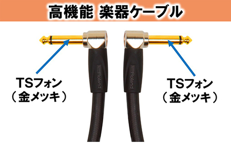 【Roland純正】高品質楽器ケーブル 30cm/RIC-G1AA【配送不可：離島】 雑貨 日用品 