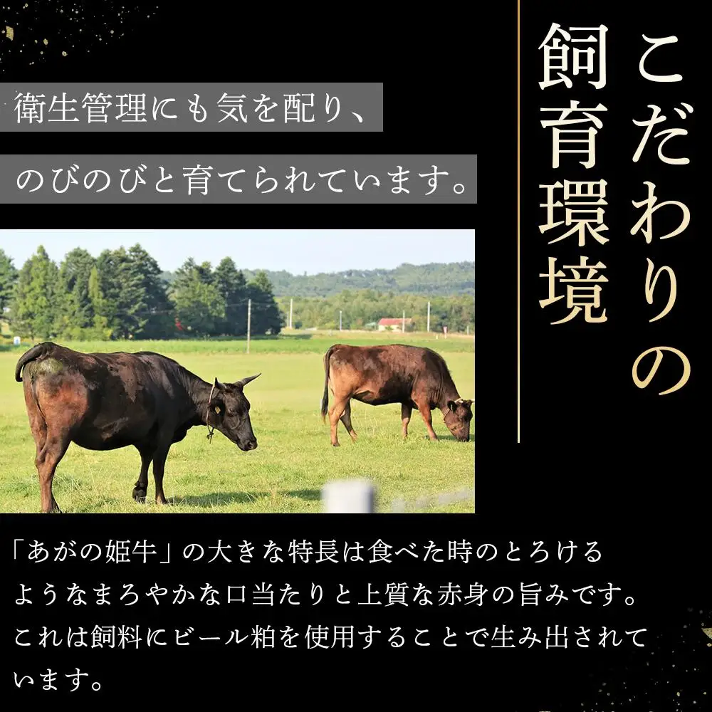 あがの姫牛　ヒレステーキ　100g×4枚