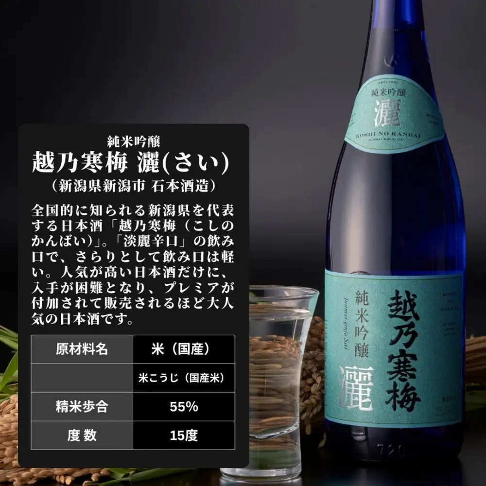 【新潟銘酒堪能セット（化粧箱無）】久保田 純米大吟醸・越乃寒梅 灑 (720ml)