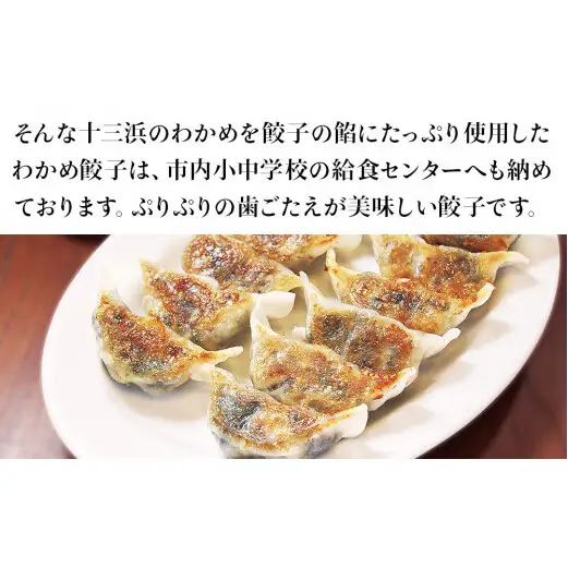 餃子 おから入り わかめ餃子 100個(20個×5パック)  冷凍 宮城県 石巻市 十三浜