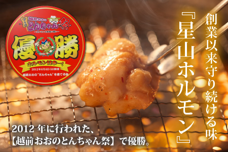 【お試しセット】とんちゃん祭2012年優勝商品！特上ホルモン（和牛小腸100％）（500g×1袋）[A-026003]