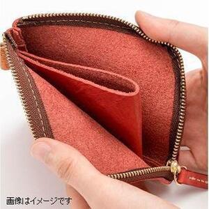 栃木レザー使用｜やわらか本革Lジップミニ財布｜Lzip wallet small 02｜キャメル｜minca（全7色）