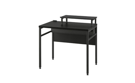 ケーブル収納デスク モニター台付 CSD-800M ブラック/ブラック アイリスオーヤマ 雑貨 日用品 インテリア 