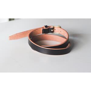 【minca】細幅20mmベルト/34インチ  栃木レザーの希少な「ハーネスレザー」使用の贅沢な1枚革のレザーベルト/ブラック/HL-B04/BLACK　731【小物 ファッション 人気 おすすめ 】