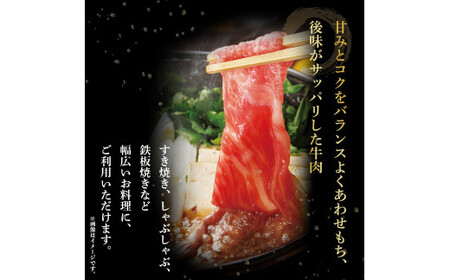 四万十麦酒牛 ロース (計640g) すき焼き用、しゃぶしゃぶ用に人気！ 麦酒牛 薄切り肉 国産 小分け 冷凍 肩ロース ／Asz-10