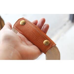 栃木レザー使用｜バッグの本革持ち手カバー 2個セット｜Handle cover｜ブラック｜minca（全7色）