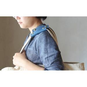 栃木レザー使用｜バッグの本革持ち手カバー 2個セット｜Handle cover｜ブルー｜minca（全7色）