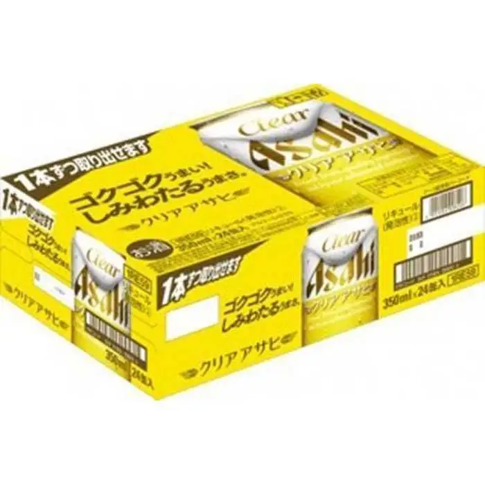 【定期便12回】  ビール アサヒ クリアアサヒ 350ml 24本