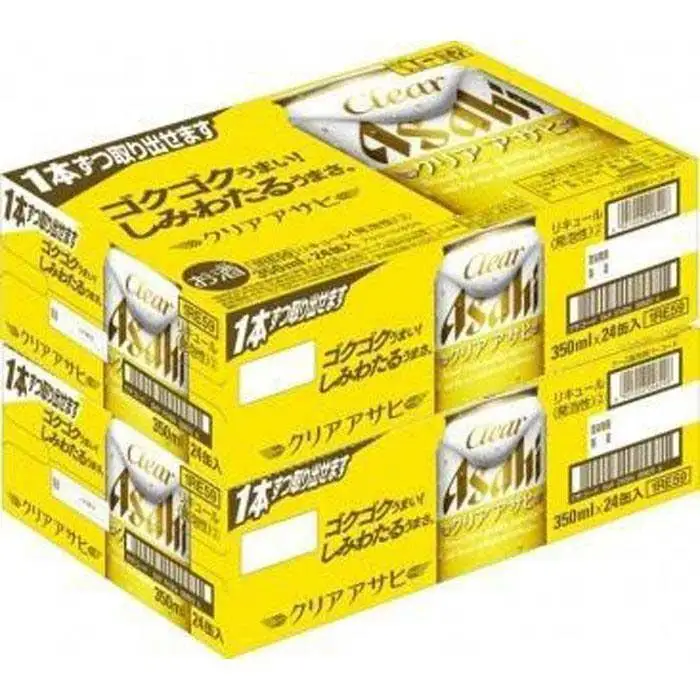 【定期便12回】 ビール アサヒ クリアアサヒ 350ml 24本 2ケース