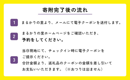 【電子クーポン券】まるかりの里キャンプ場 宿泊利用（6,000円分）【75-5】