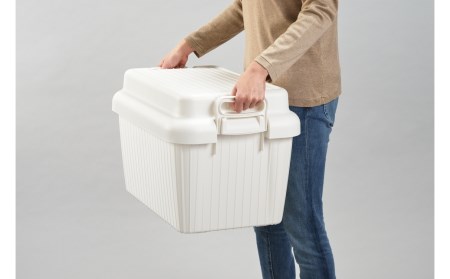 コンテナボックス ベリアスボート M グレー 蓋つき コンテナボックス 収納コンテナ アウトドア boxコンテナ 屋外収納 収納ケース【010S059】