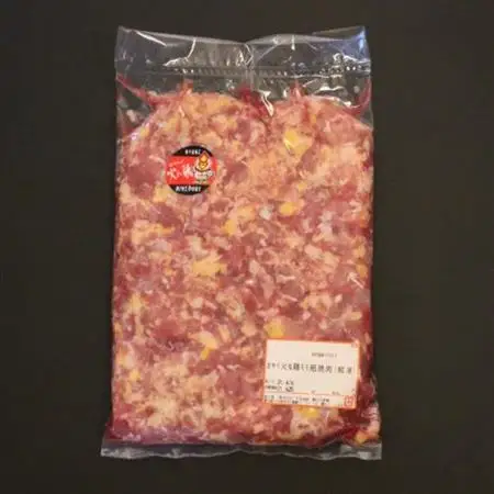 おやべ火ね鶏(親鶏)　モモ焼肉・粗挽きセット　老鶏ヒネ1.6Kg(400g×4袋真空パック・解凍)【配送不可地域：離島】【1291434】
