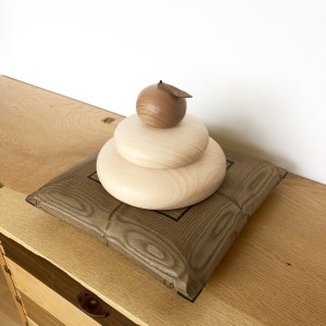 【バウ工房】旭川家具「木ション鏡餅」