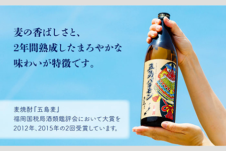 【五島ばらもん凧限定ラベル】麦焼酎・芋焼酎 飲み比べ セット 各900ml 25度  / 焼酎 酒 五島市 / マルヒサ [PET001]