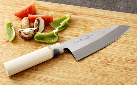 【土佐打刃物】磨出刃 包丁 16.5cm （両刃）　ナイフ キッチン 手打鍛造刃物