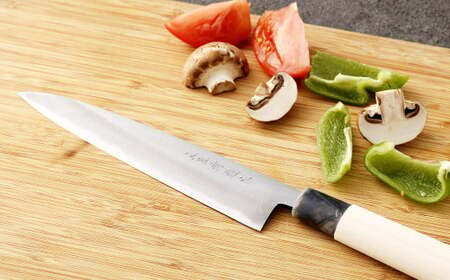 【土佐打刃物】磨柳刃 包丁 18cm （両刃） ナイフ キッチン 手打鍛造刃物