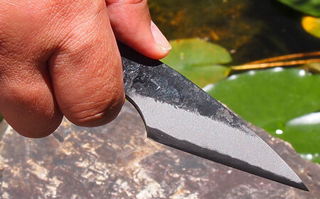 【土佐打刃物】鍛造ナイフ 捌き型ミニナイフ 約7～8cm 全長約16cm