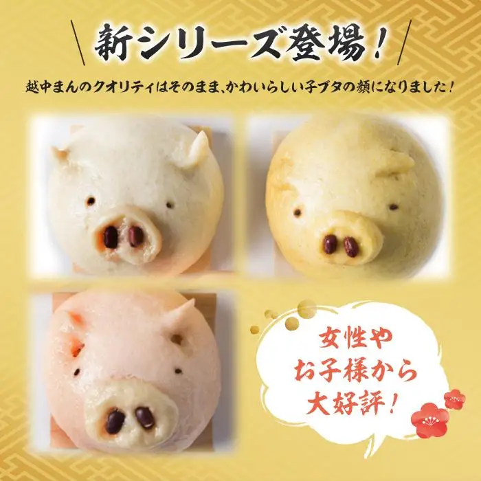 越中ぶたキャラまん6ヶ入り