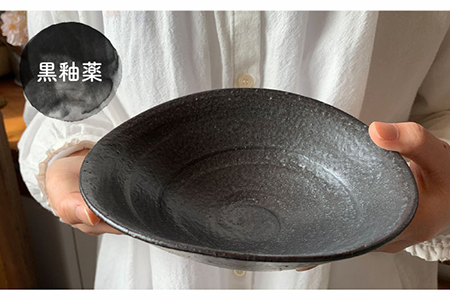 【美濃焼】荒土中鉢 3色セット【竜仙窯】食器 深皿 ボウル どんぶり 丼 盛り鉢 サラダボウル 和 カフェ風 おしゃれ レンジ対応 送料無料 [MDD009]