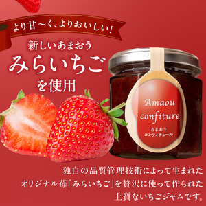 久留米産ブランドいちご　未来苺（みらいちご）ジャムセット_久留米産 未来苺 みらいちご ジャム 180g × 3個 セット あまおう いちご 甘い オリジナル 上質 果物 フルーツ 朝食 ヨーグルト パン トースト 瓶 国産 南国フルーツ株式会社 お取り寄せ グルメ 福岡県 久留米市 送料無料 〔Ca007〕
