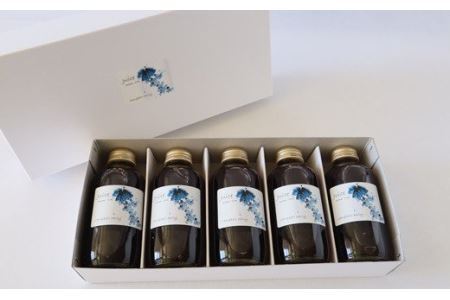 砂糖不使用、ブドウのみ！濃厚キャンベルジュース　5本（180ml瓶）セット 【555】