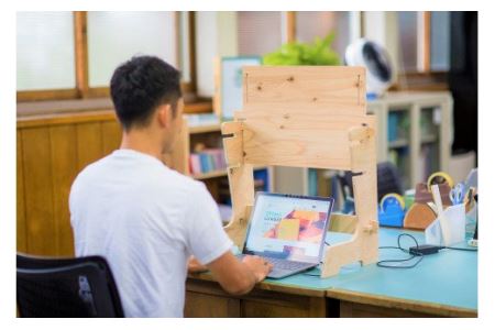 ＤＩＹを楽しみたい方向け 木製デスク WOOD STANDING DESK 【 ＤＩＹキット 】 【608】