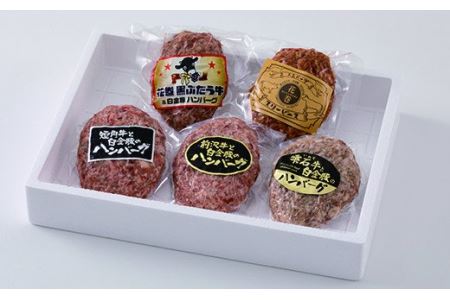 花巻ハンバーグセット（シングル5個入）5種詰め合わせ 【761】