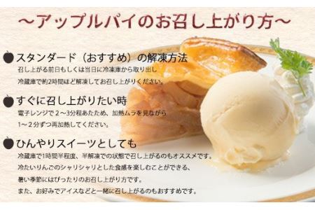 花巻温泉　温泉ベーカリー手作り「アップルパイ」4号サイズ 【961】